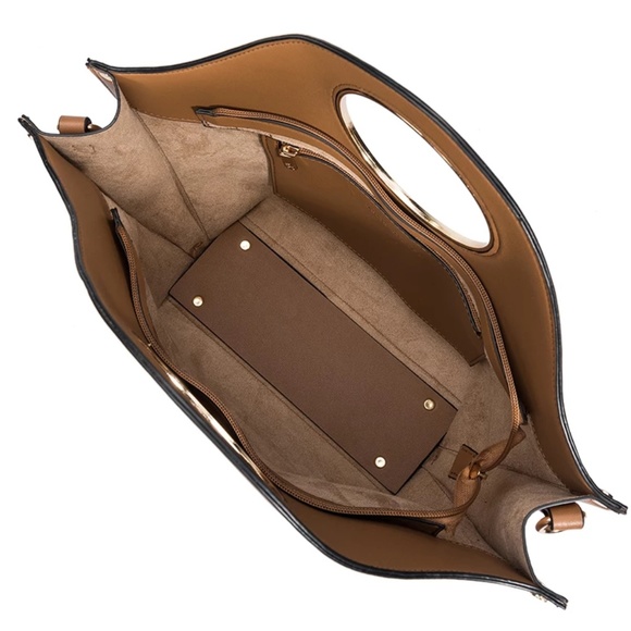 Melie Bianco Heather Tote in Black or Camel - Picture 3 of 9